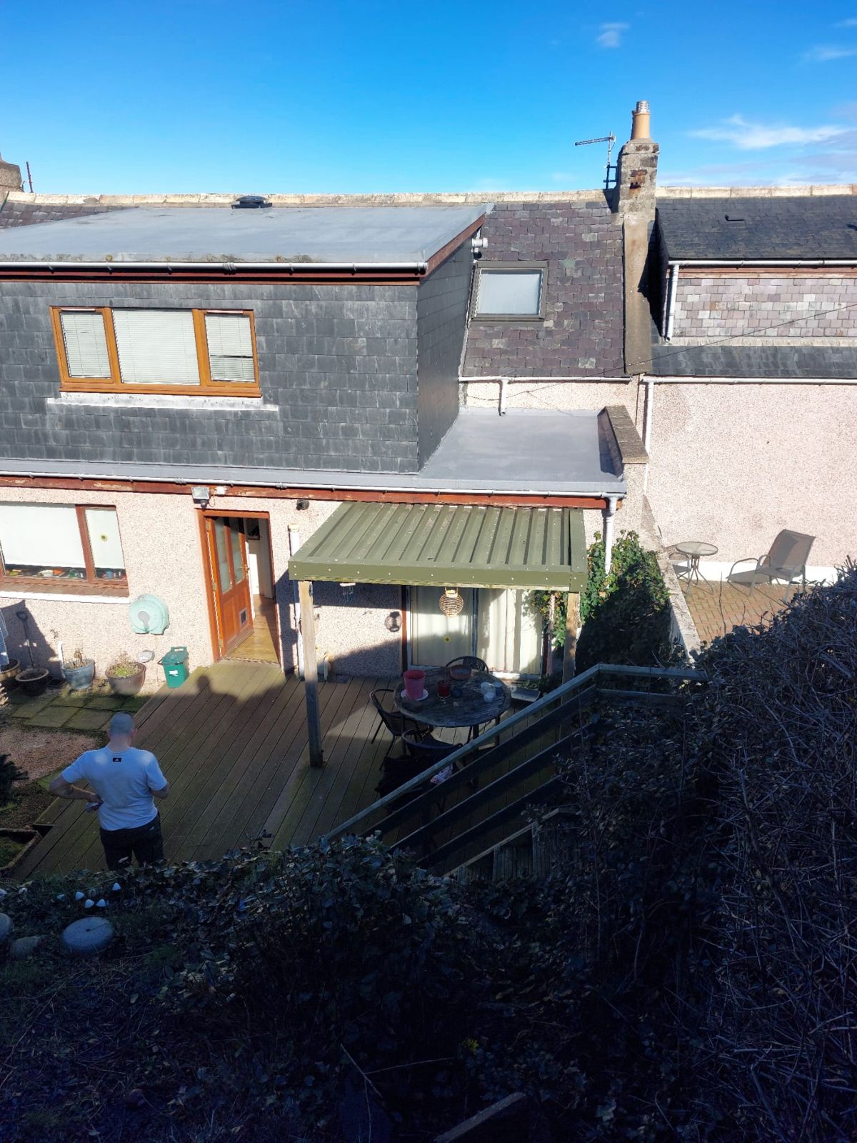 Rear roof re-covered with new membrane